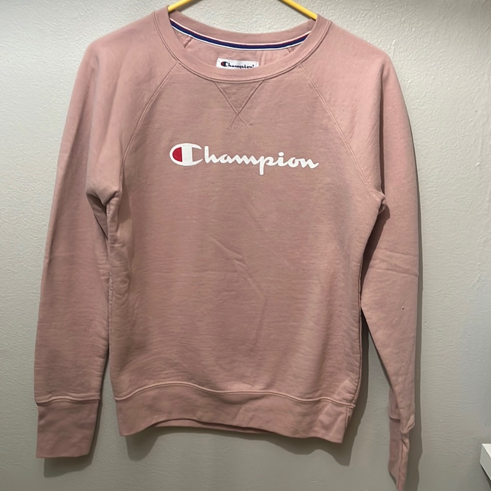 Pink champion crew neck